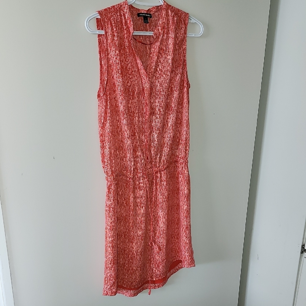 Hilary Radley Pink Sleeveless V-Neck Sundress